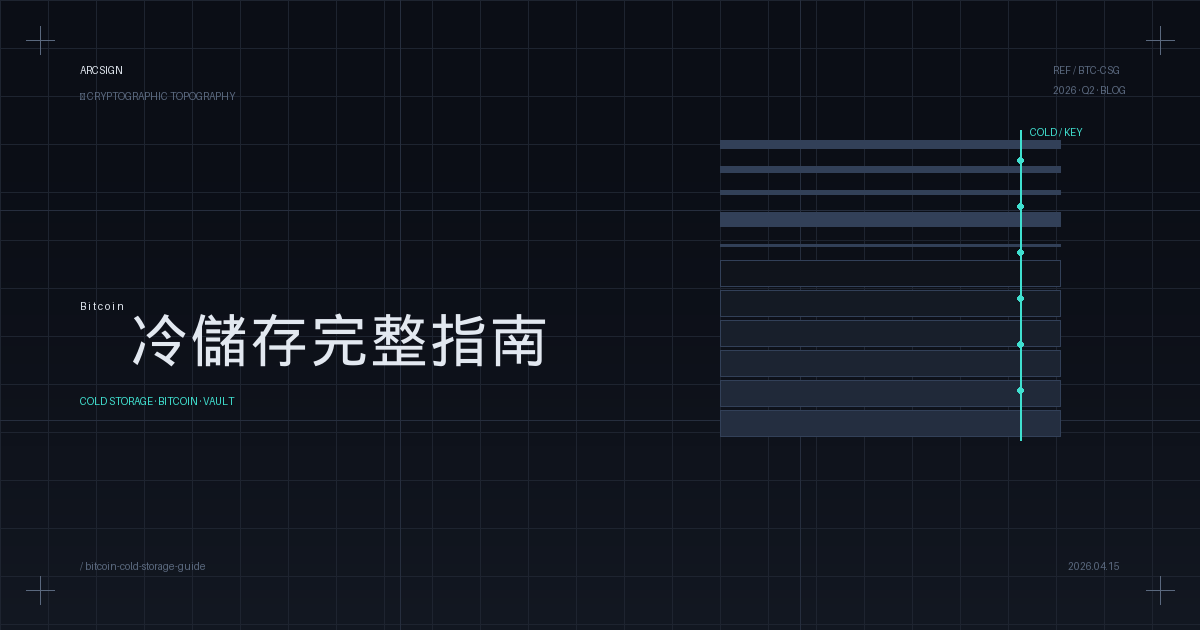 Bitcoin 冷錢包完整指南：2026 年如何安全保管 BTC | ArcSign 部落格