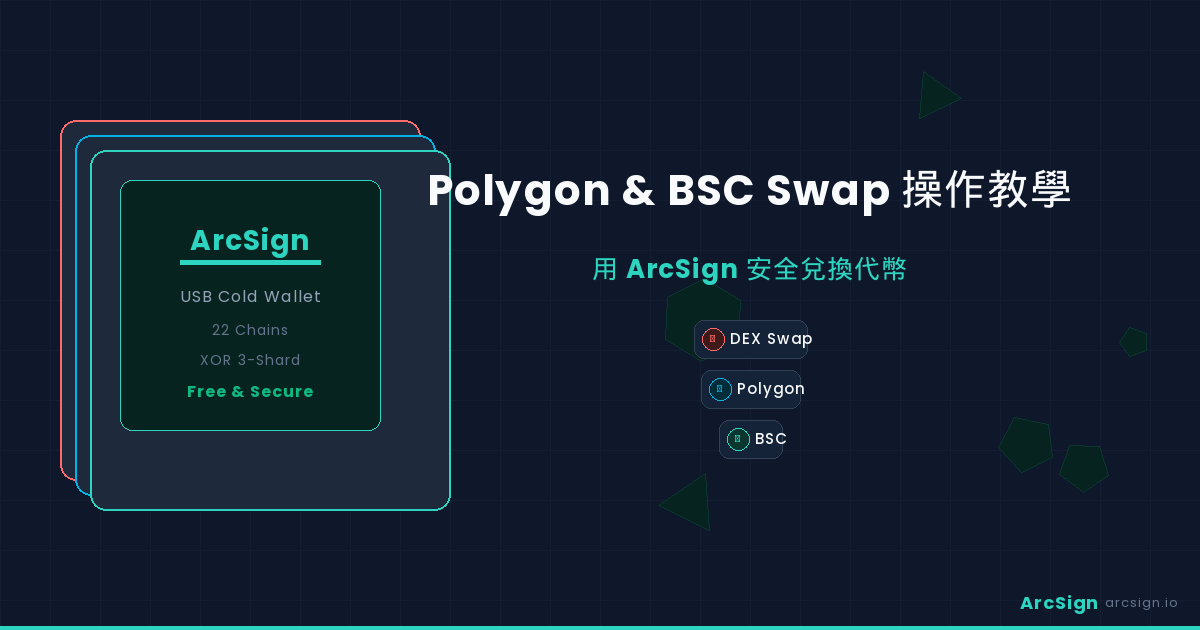 Polygon & BSC 上的 Swap 操作教學：用 ArcSign 安全兌換代幣