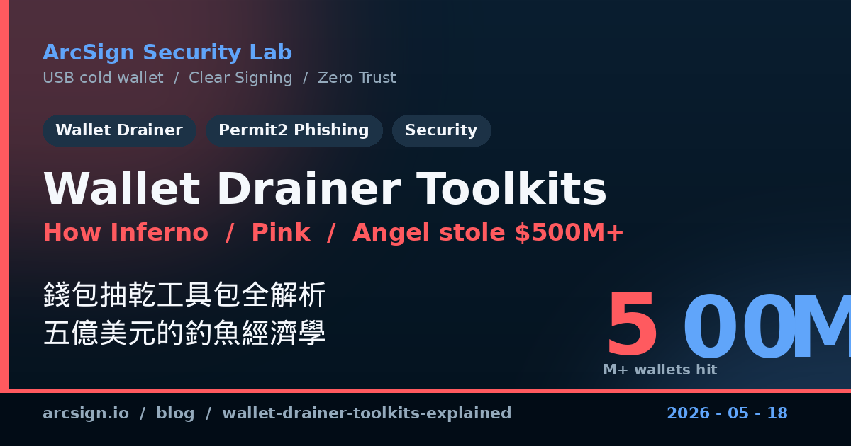 Wallet Drainer 全解析：Inferno、Pink、Angel 三大釣魚工具包如何偷走 5 億美元