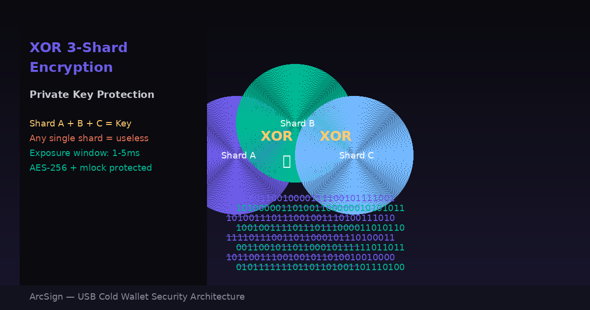 XOR 三分片加密如何保護你的私鑰（圖解版）